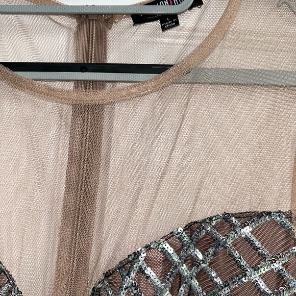 Fashion Nova sequence sheer dress - Picture 6 of 7